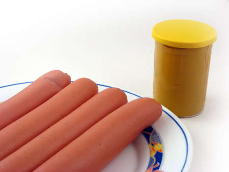 Hot-dog & Mustardの写真素材