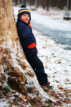 Winter Boyの写真素材