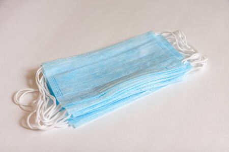Antiviral medical mask for protection against flu, diseases coronavirus.の写真素材