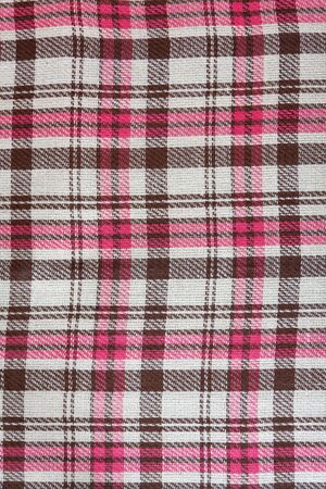 realistic brown pink checkered woolen plaid, background