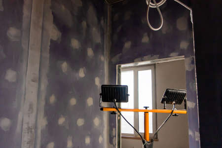 Decorating and decorating with halogen spot lightingの写真素材