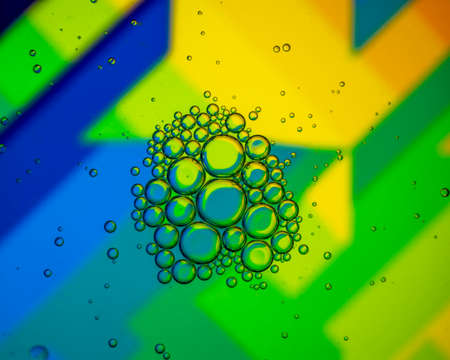 Oil drops photo with beautiful colors, Oil drops photography