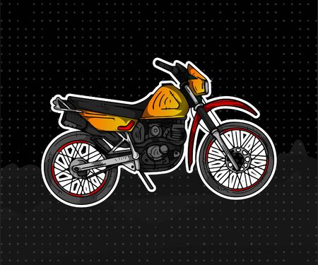 Motorcycle illustrationのイラスト素材