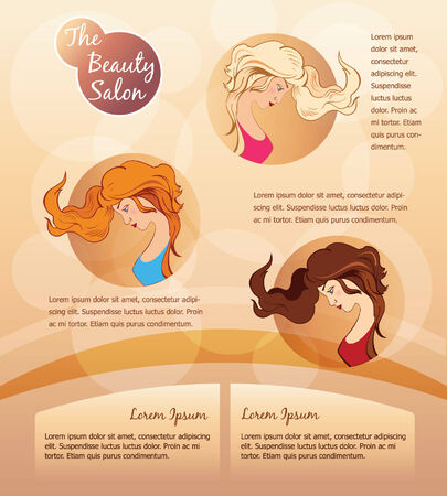 template for fashion web siteのイラスト素材