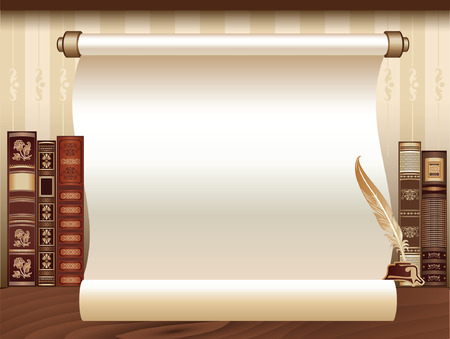 Vintage book Templateのイラスト素材