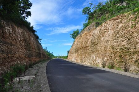 view of the northern coastal roadの写真素材