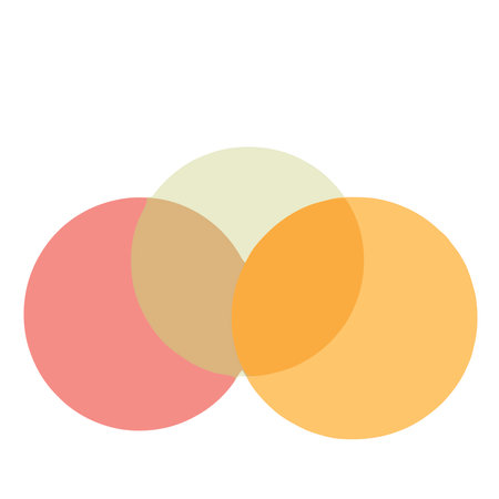Colorful circles flat icon on white background for web and mobile designのイラスト素材