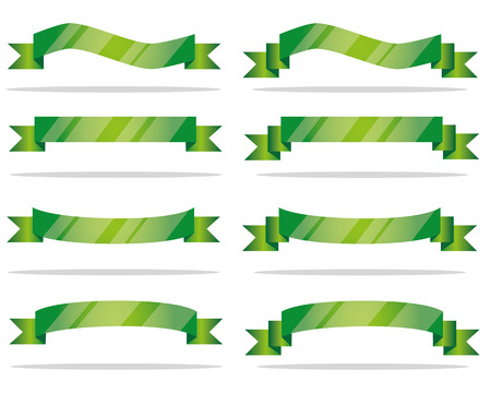 green ribbonのイラスト素材