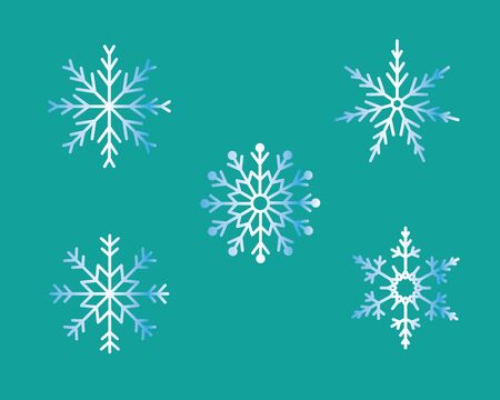 snowflakesのイラスト素材