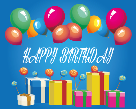 happy birthdayのイラスト素材