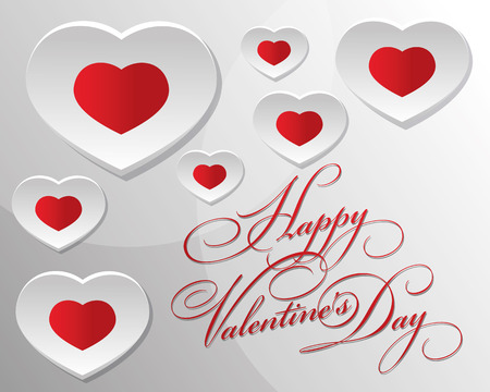 valentine paper designのイラスト素材