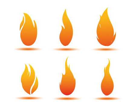 flame illustrationのイラスト素材