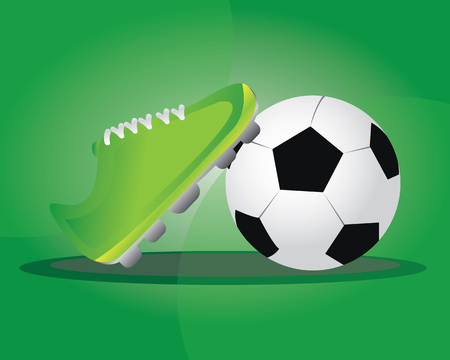 Football is a family of team sports that involve, to varying degrees, kicking a ball with the foot to score a goalのイラスト素材