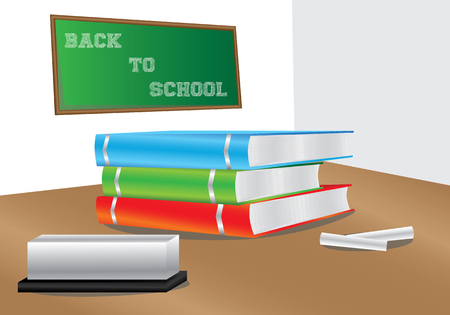 back to school stack bookのイラスト素材