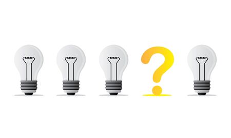 question idea between questionのイラスト素材