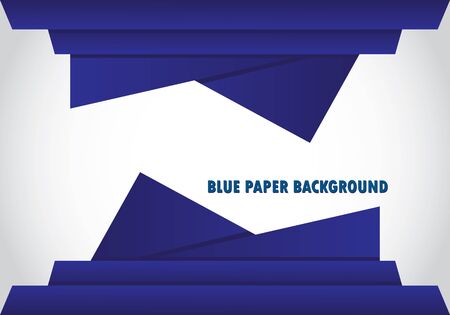 blue paper background illustrationのイラスト素材