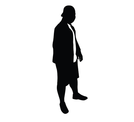 Standing man silhouette designのイラスト素材