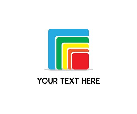 Square stack designのイラスト素材