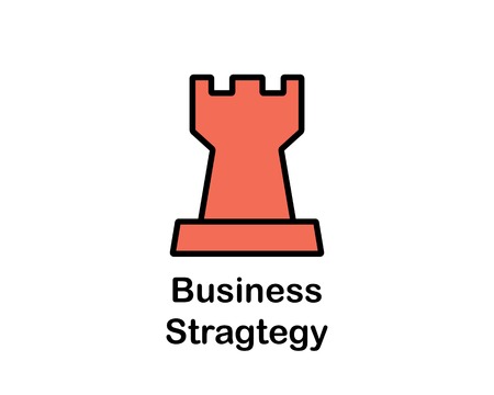 business strategy icon search engine optimization cartoon design illustration.cartoon design style, designed for web and appのイラスト素材