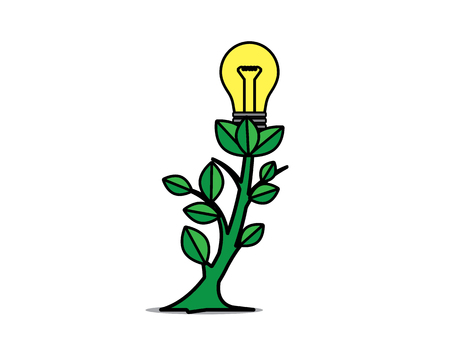 green energy cartoon design illustration.cartoon design style, designed for illustrationのイラスト素材