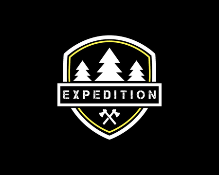 expedition vintage design illustration,vintage design style, designed for print and logoのイラスト素材