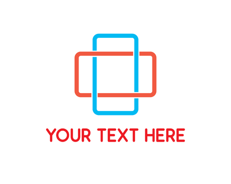 medical line logo design illustration, simple style design, designed for identityのイラスト素材