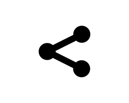 share button icon design set illustration,glyph style design, designed for web and appのイラスト素材