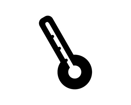 thermometer icon design illustration,glyph style design, designed for web and appのイラスト素材