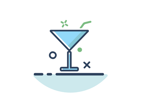 drink icon line filled design illustration,designed for web and appのイラスト素材