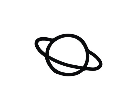 planet hand drawn icon , designed for web and appのイラスト素材