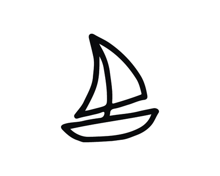 ship hand drawn icon , designed for web and appのイラスト素材