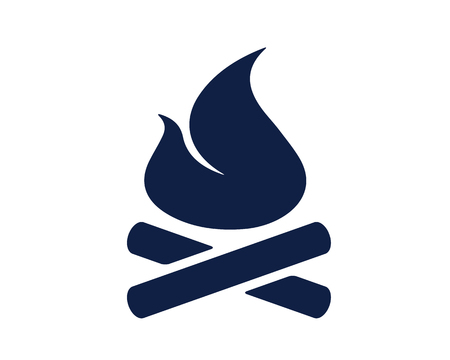 camp fire glyph icon , designed for web and appのイラスト素材