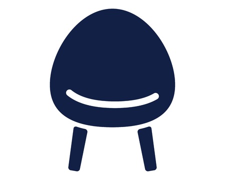 chair icon glyph cool cute icon pack app design iconのイラスト素材
