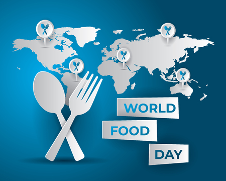 world food day tourism day illustration world food day vector paper artのイラスト素材