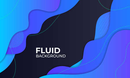 blue fluid abstract element background for element graphic, banner, cover illustrationのイラスト素材