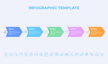 business infographics presentation slides template. Different charts, diagrams, workflow, flowchart, timeline, schemes design template. Vector info graphicのイラスト素材