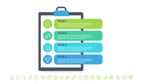 business infographic template design . option infographic template design,business infographic concept for presentations, banner, workflow layout, process diagram, flow chart and how it workのイラスト素材