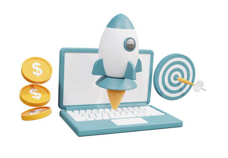 Investment isolated 3D Illustrations Designs.perfect for presentation and banner