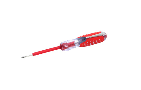 Red test pen on white background
