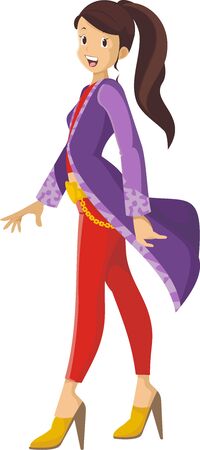 Pretty girlのイラスト素材