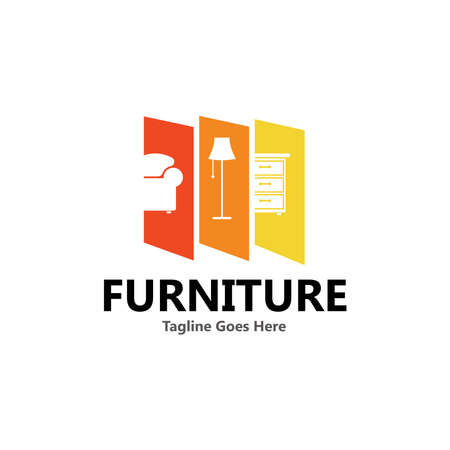 Home Furniture icon vector templateのイラスト素材