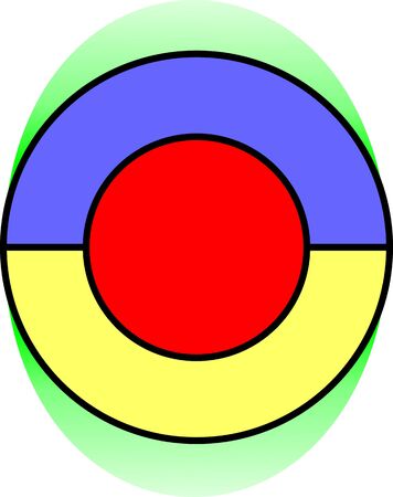 logo design for all, circle with different colors.のイラスト素材