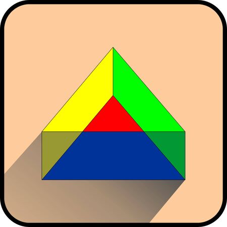logo design for all, colorful triangle.のイラスト素材