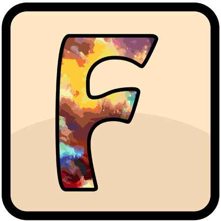 letter color desain art for all purposeのイラスト素材