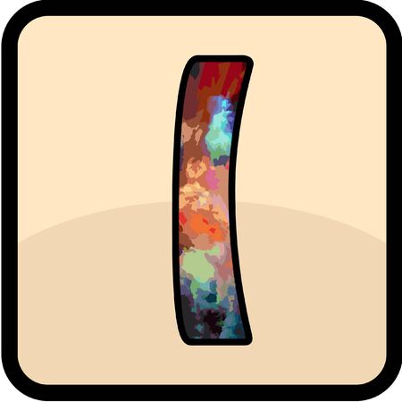 letter color design art for all purposeのイラスト素材