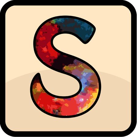 letter color  desain art for all purposeのイラスト素材