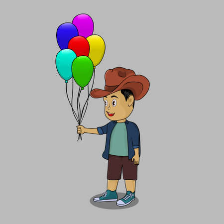 Illustration vector graphic of Uncle is doing many kind activities.のイラスト素材