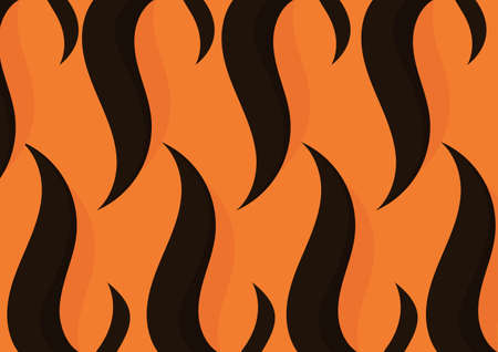 Tiger skin pattern background with a bright orange blendのイラスト素材