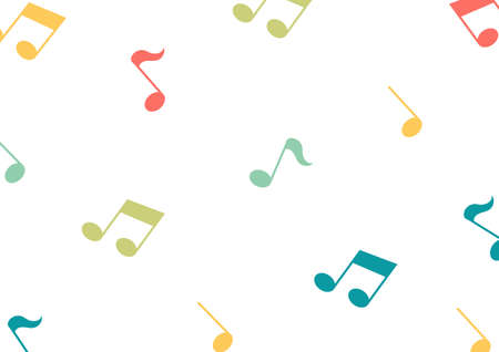 colorful tone symbol pattern with music and song theme with simple and modern designのイラスト素材