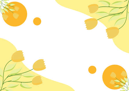 Beautiful flower background with beautiful floral design in bright colorsのイラスト素材